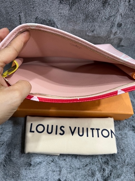 Túi LV 3 màu hoa trắng KG+