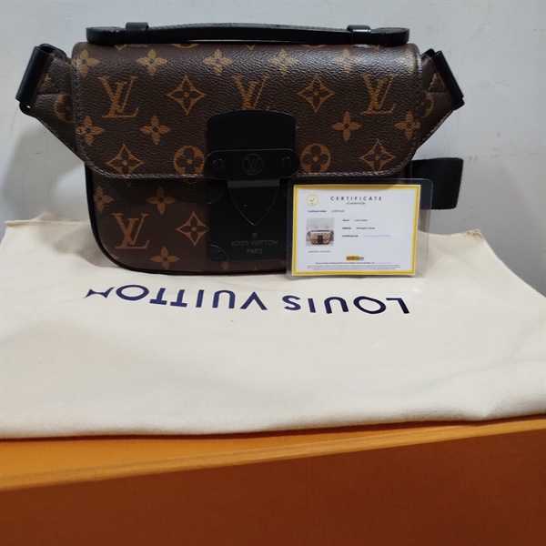 Túi LV Hoa nâu Nắp Đen KG+