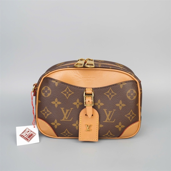 Túi LV Deauville hoa nâu kèm lót form (DU4280) sz20 KG+