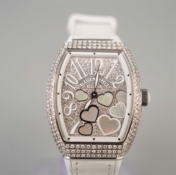 Đồng hồ Franck Muller V32 (32x46mm) trắng (no2525) (HC) KG+