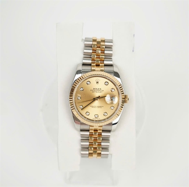 Đồng hồ Rolex mặt tròn dây bạc (LTB) KG+