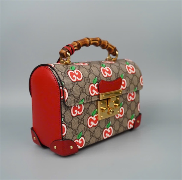 Túi GG Padlock apple màu xám (603221520981) sz23 KG+