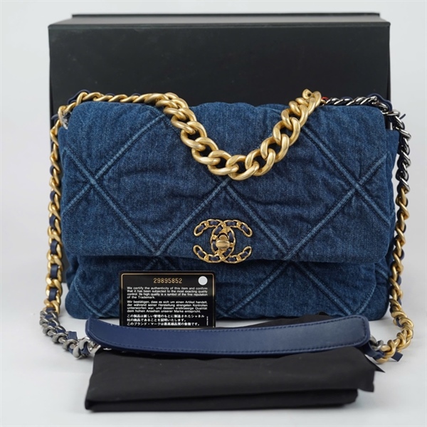 Túi Chanel 19 xanh (29895852) sz30 KG+