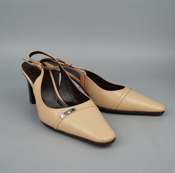 Giày Bally nude sz38 đế 8p KG+