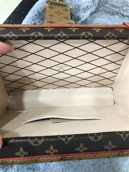 Túi LV trunk hoa nâu KG+