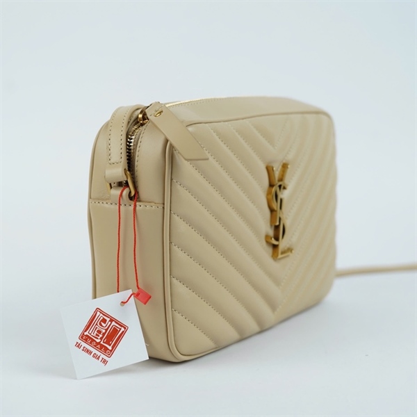 Túi YSL Loulou Camera Bag nude kèm champ (GUE715232-0922) sz23 KG+