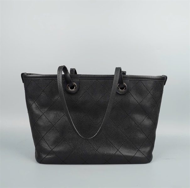 Túi Chanel tote đen (19255698) có lót form sz32 KG+