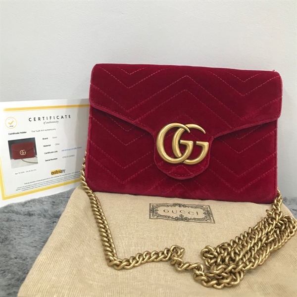 Túi GG Đỏ Nhung+