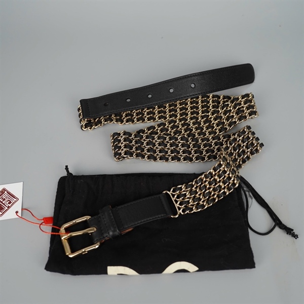 Thắt lưng D&G đen bản 3cm x 90cm KG+