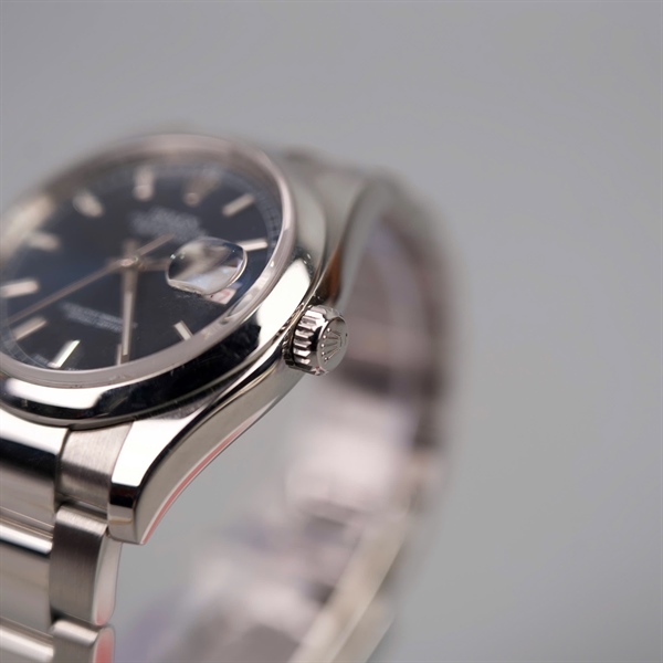 Đồng hồ Rolex bạc mặt tròn xanh (7L671023) sz mặt đh 30mm (LTB) KG+