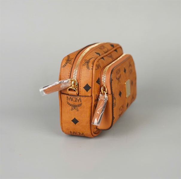 Túi MCM đeo chéo nâu sz17 KG+