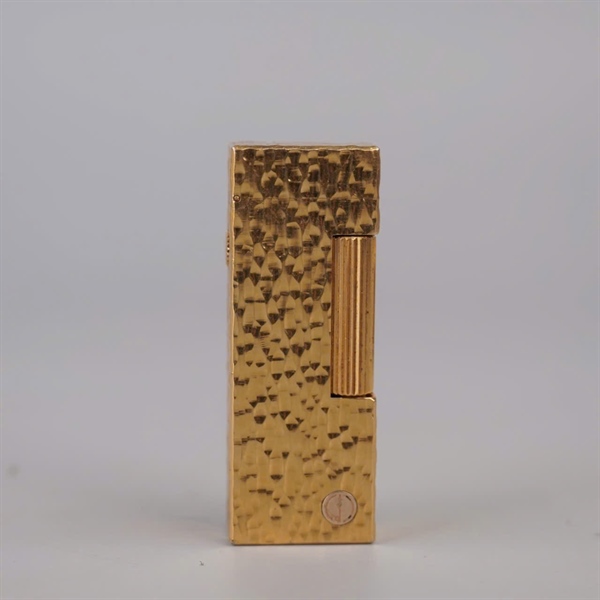Bật lửa Dunhill vàng khắc chìm KG+