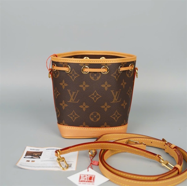 Túi LV nóe hoa nâu 2strap sz12 (ALT) KG+