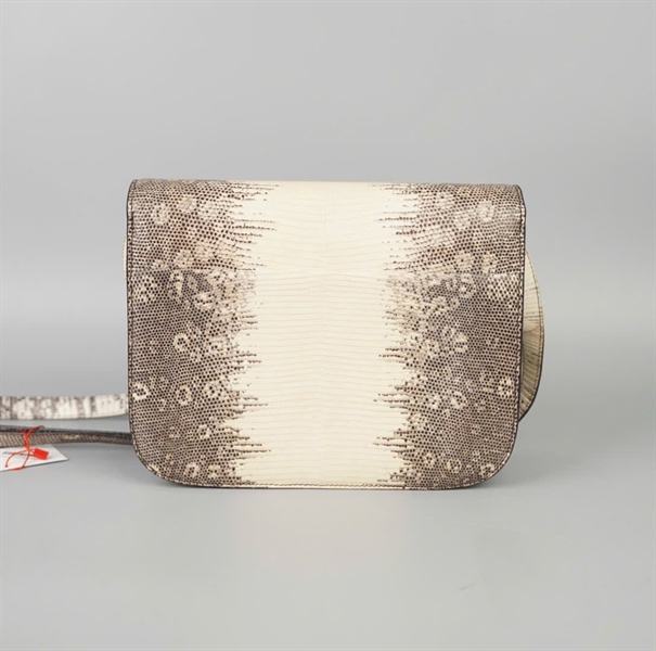 Túi Celine Classic Box Lizard xám sz23 (BQ) KG+