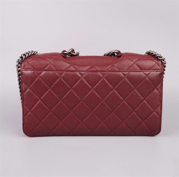 Túi Chanel Classic đỏ có lót form (21615604) sz30 KG+