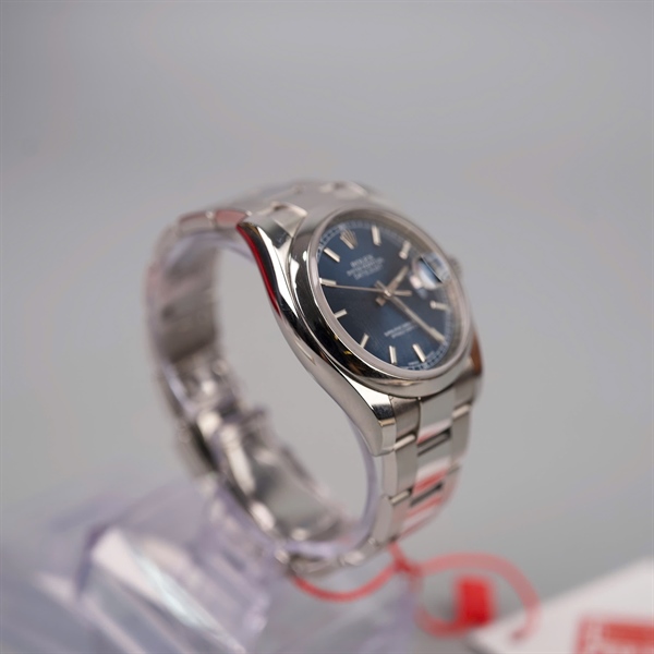 Đồng hồ Rolex bạc mặt tròn xanh (7L671023) sz mặt đh 30mm (LTB) KG+