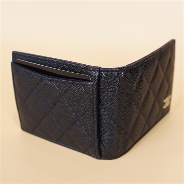 Ví Chanel Card holder đen KG+