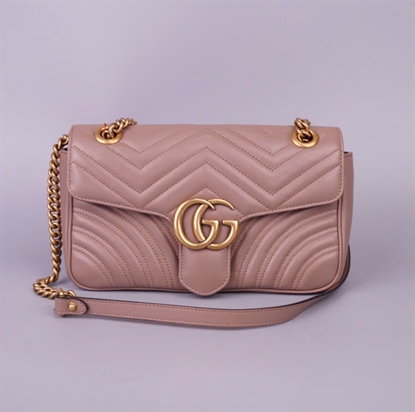 Túi GG Marmont màu nude (443497585795) sz25 (BMC)+