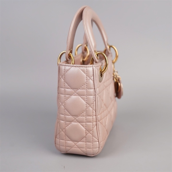 Túi Dior Lady nude (17-B0-0196) sz mini (BQ) KG+