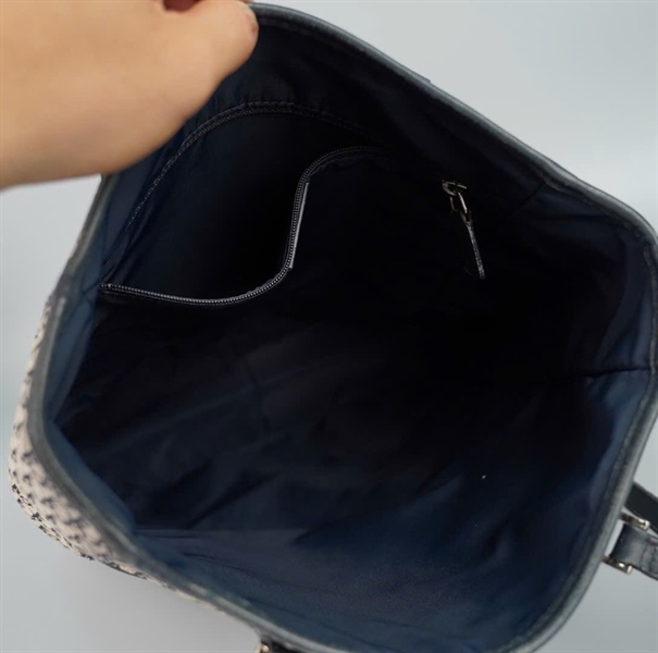 Túi Dior tote xám xanh sz30 (ALT) KG+