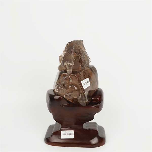 Tác phẩm rồng thạch anh tóc vàng 978544 (có sổ kiểm định) KG+