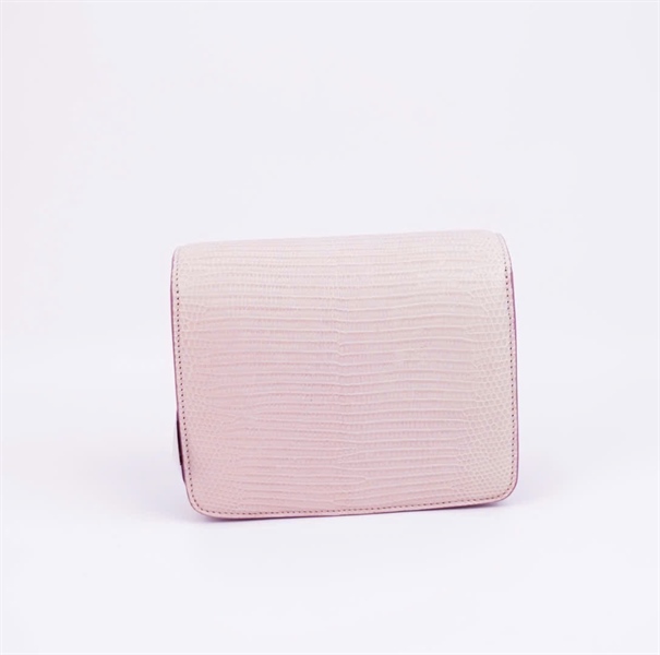 Túi Celine Lizard màu hồng nhạt sz16 +