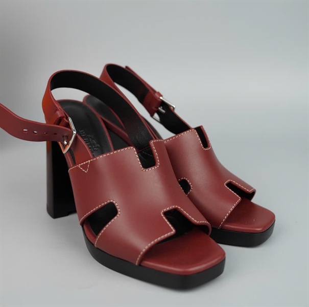Giày Hermes đỏ sz36 cao 10P (ALT) KG+