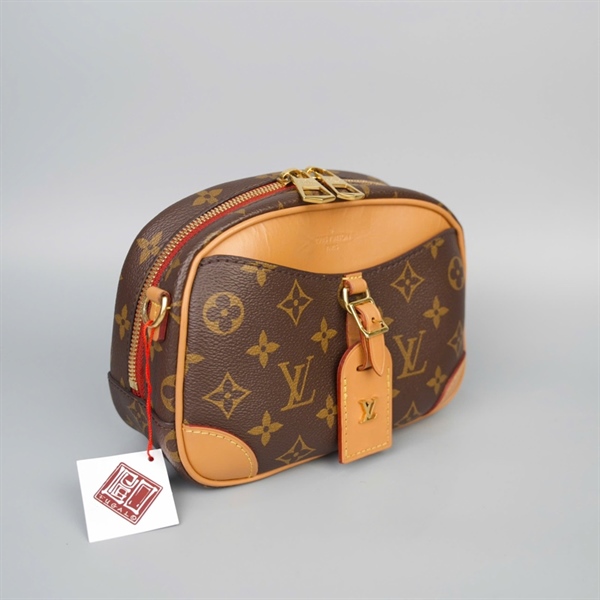 Túi LV Deauville hoa nâu kèm lót form (DU4280) sz20 KG+