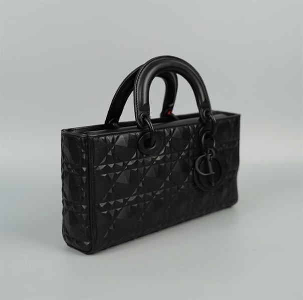 Túi Dior Joy kim cương đen 2strap sz26 (HC)+