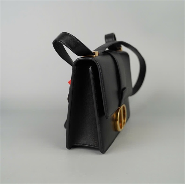 Túi Dior Montaigne đen khóa vàng sz24 KG+