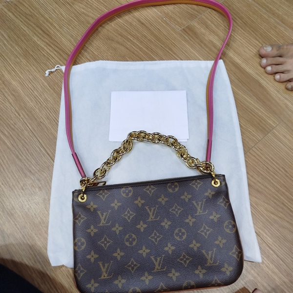Túi LV dây vàng hồng 25cm +