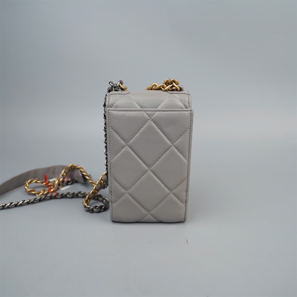Túi Chanel Phone xám )31609768) sz10 (LN) KG+