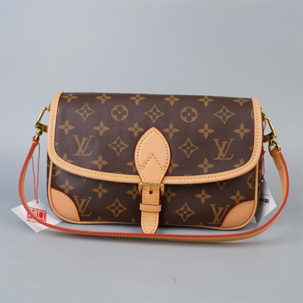 Túi LV hoa nâu 2 strap sz24 (BQ) KG+