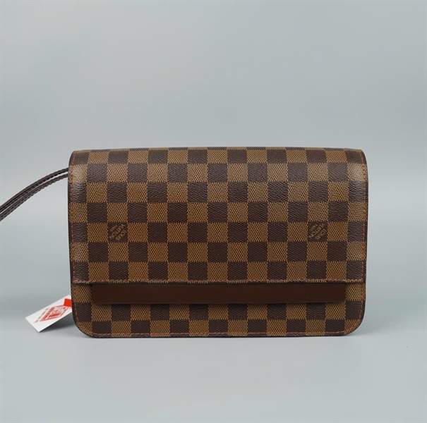 Túi Clutch LV ô vuông nâu SN0029 25cm (LT)KG+