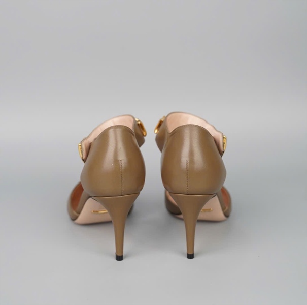 Giày GG màu be sz36 cao 8p (NO) +