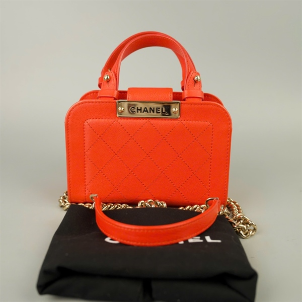 Túi Chanel Handle cam (23510858) sz18 (LTB) KG+