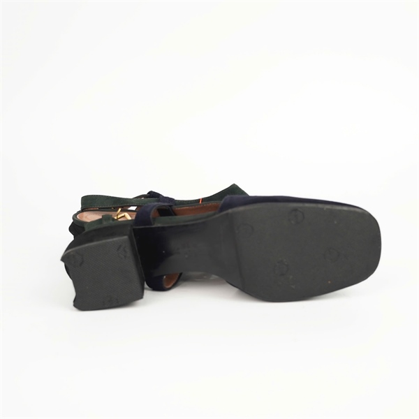 Giày Marni xanh rêu phối đen sz38 đế 5p +