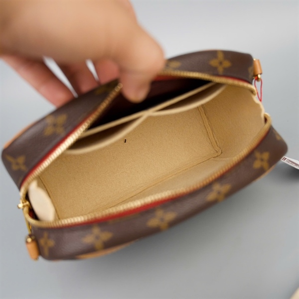 Túi LV Deauville hoa nâu kèm lót form (DU4280) sz20 KG+