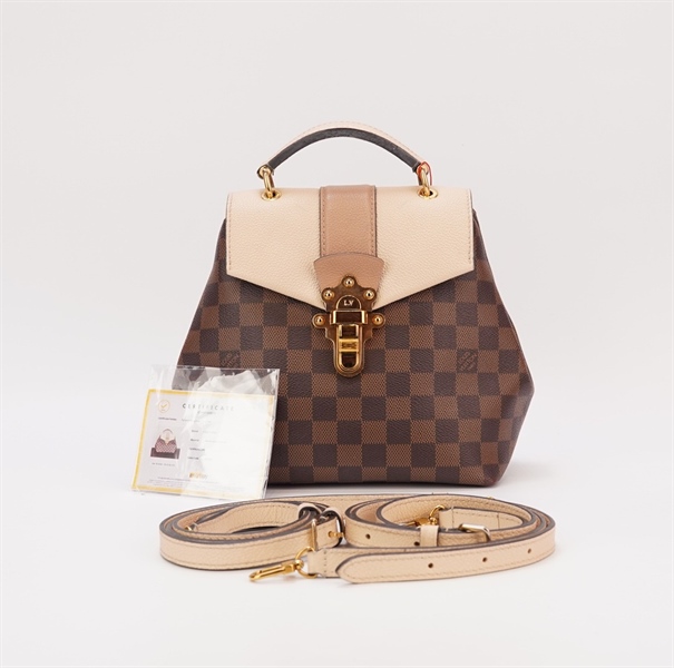 Balo LV ô vuông 2strap SR0139 sz24 KG+