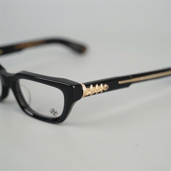 Kính Chrome Hearts đen ASSTRAORDINAIRE-A BK-18KGP (52-19-144) KG+