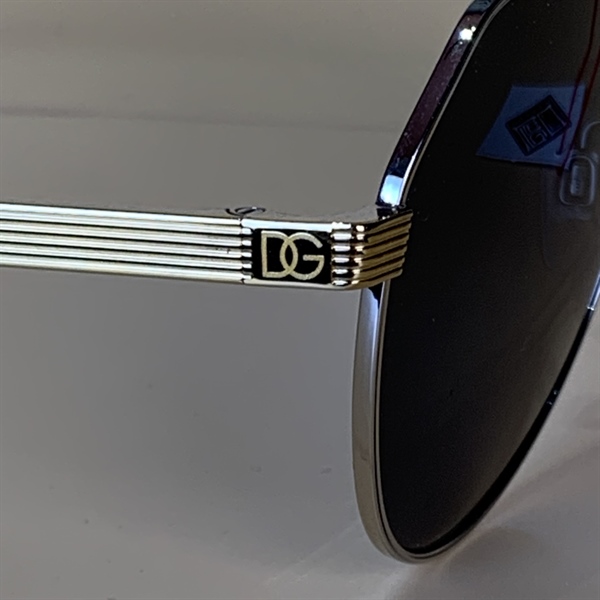 Kính D&G elip trắng vàng KG+