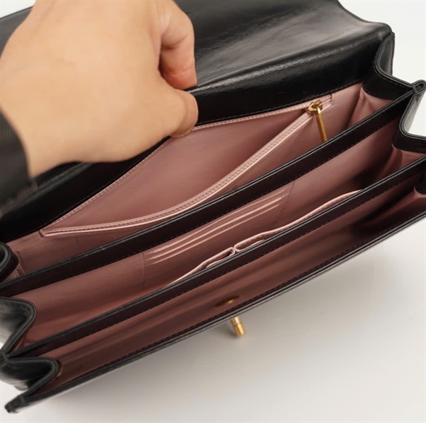 Túi Chanel đen lòng hồng (23701001) sz29+