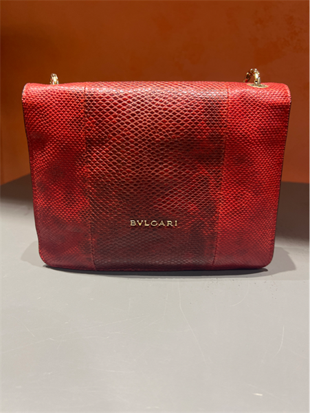 Túi BVLgari da rắn đỏ+