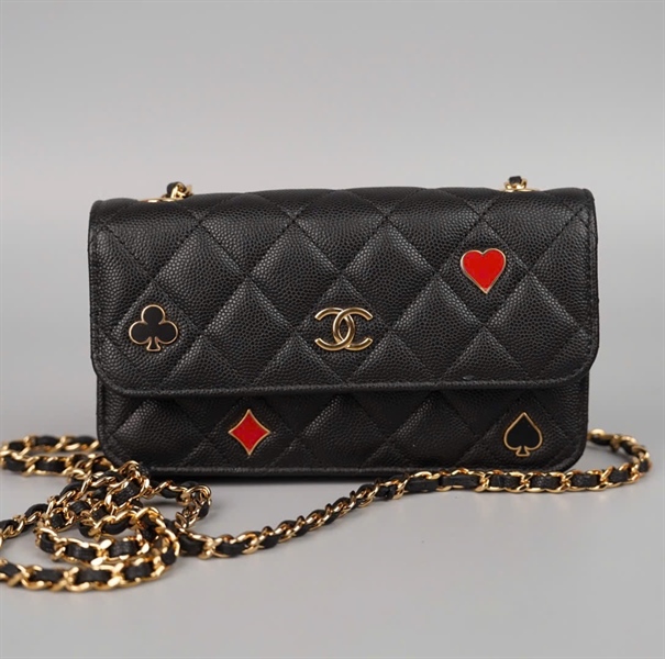 Túi Chanel Charm đen (LHK8CAU1) sz17 KG+