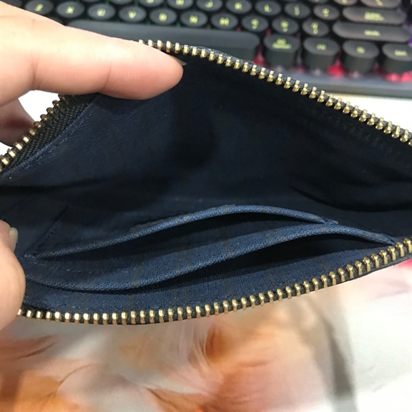 Túi nhỏ LV hoa đen ( VI4121) KG+