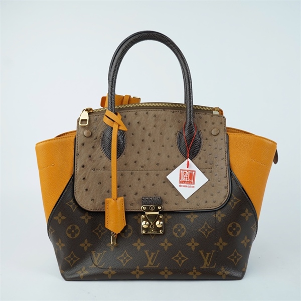 Túi LV Handle hoa nâu kèm 2 chìa (AR1183) sz26 (BQ) KG+