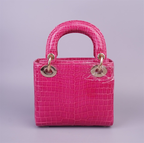 Túi Dior Lady hồng (02-MA-0148) sz mini (BMC) KG+