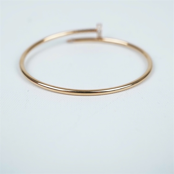 Vòng tay Cartier đinh vàng đính kim sz17 (337BUC) KG+