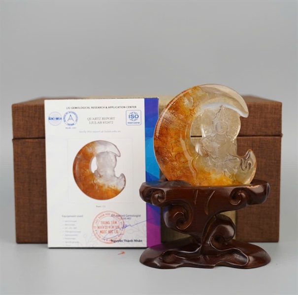 Tác phẩm quan âm tọa nguyệt (852472) KG+
