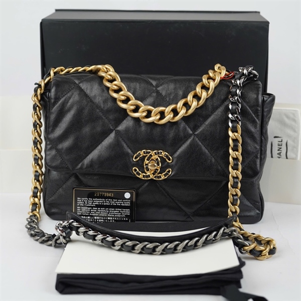 Túi Chanel 19 đen (29773943) sz30 KG+